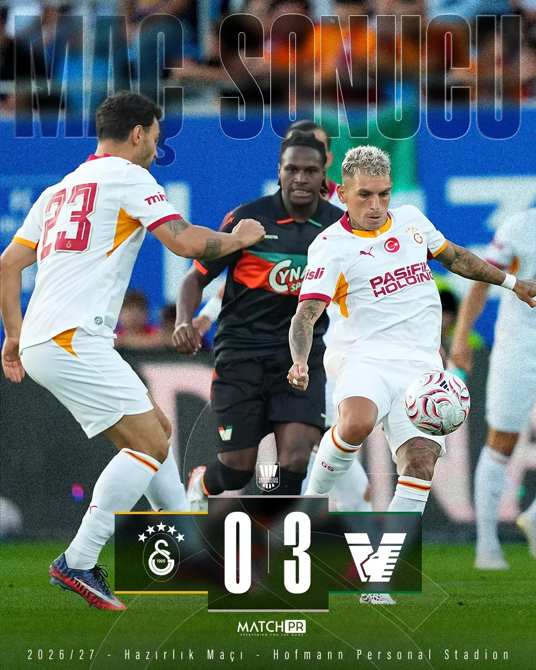 Galatasaray, Hazırlık Maçında Venezia FC'ye 0-3 Mağlup Oldu