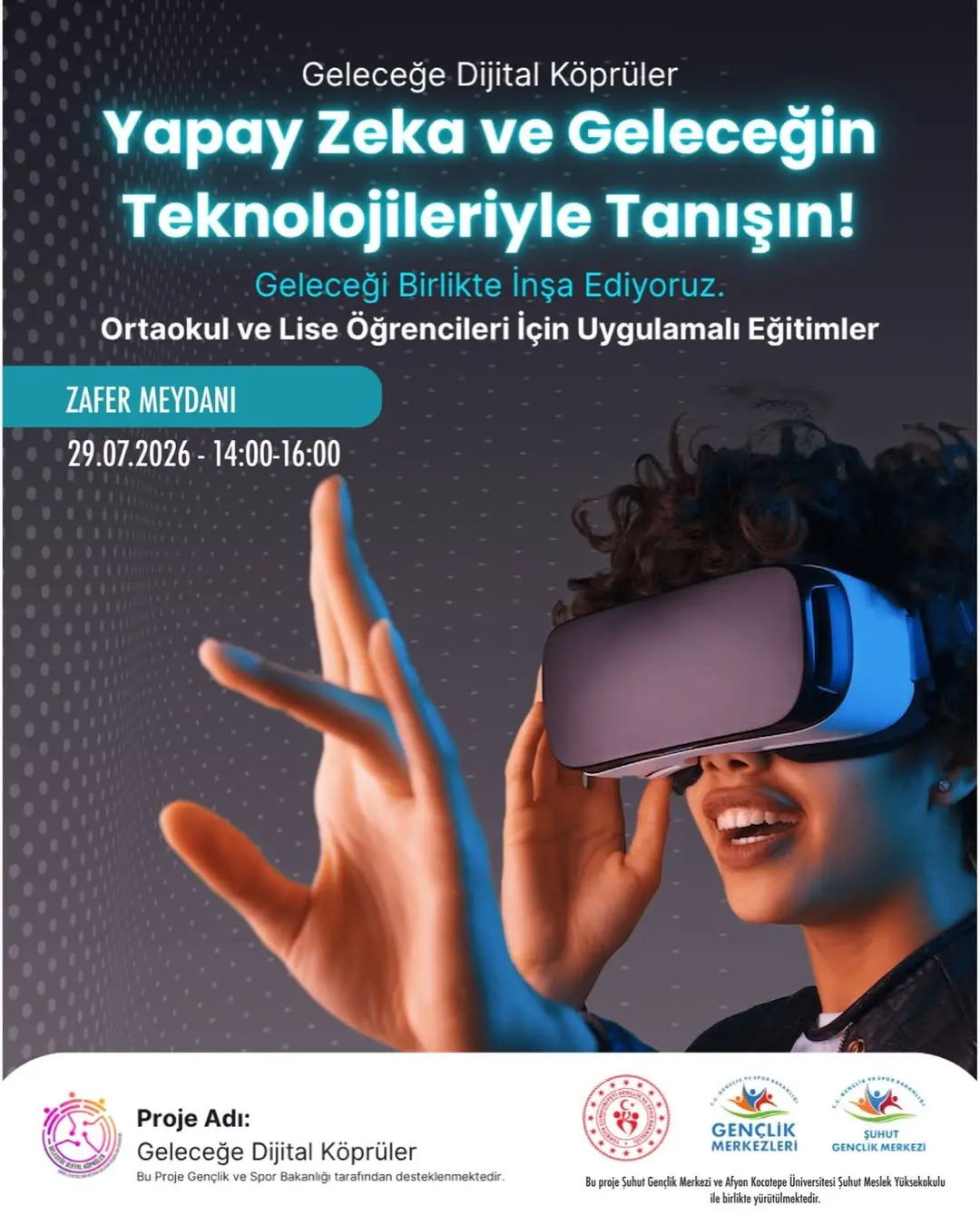 Geleceğe Dijital Köprüler Projesi Şuhut MYO Tanıtım Standında