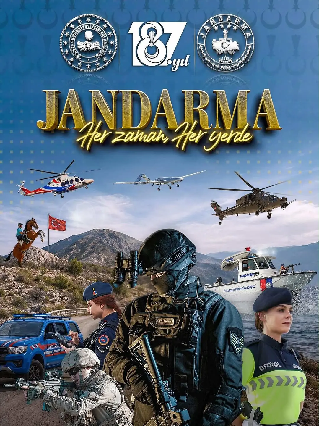 Jandarma Teşkilatı'nın 187. Yılı Kutlu Olsun!