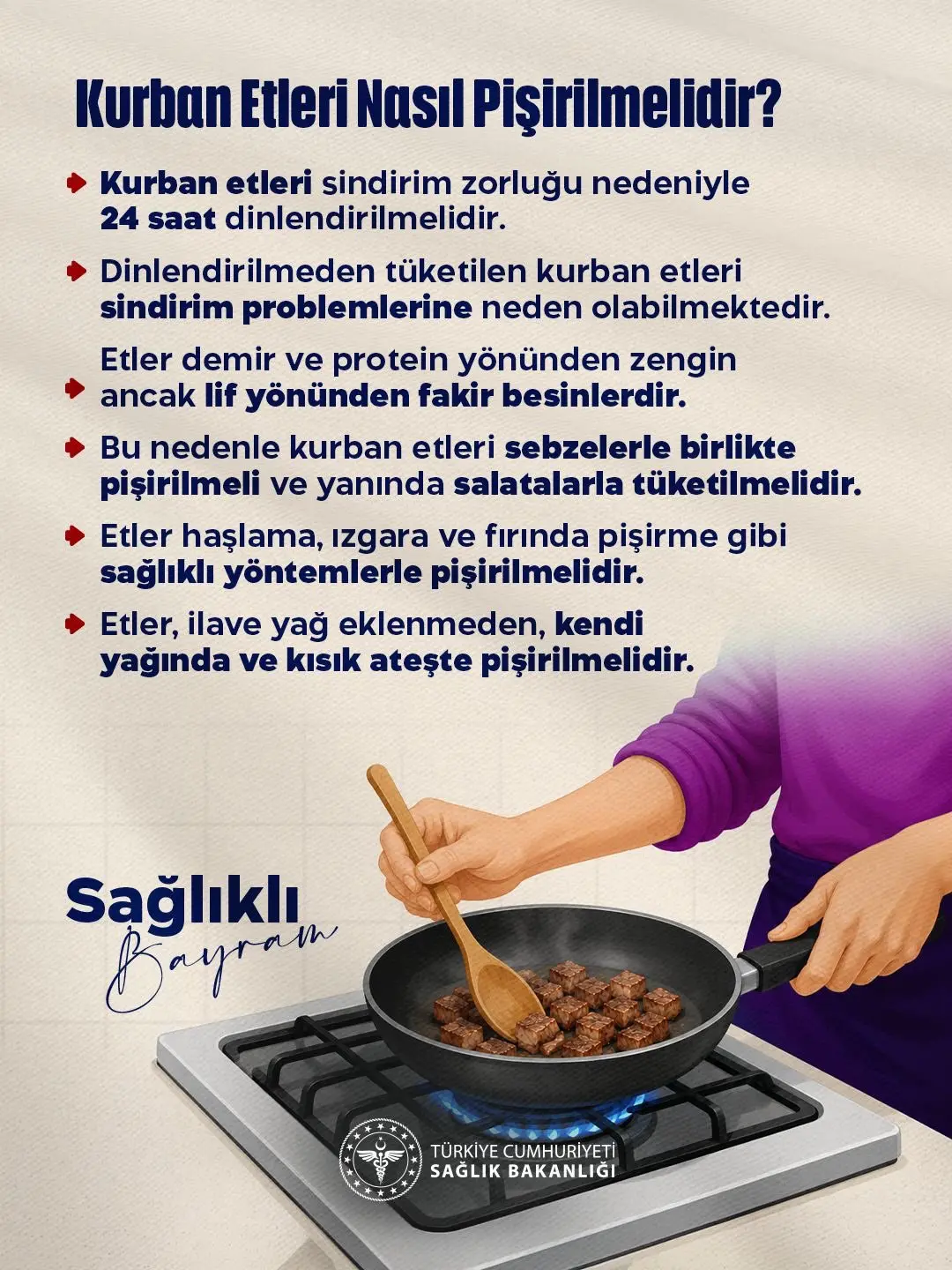 Kurban etlerinin pişirme yöntemleri hakkında bilgiler