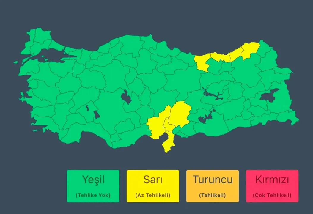 Meteoroloji Genel Müdürlüğü'nden Alınan Son Hava Durumu Raporu