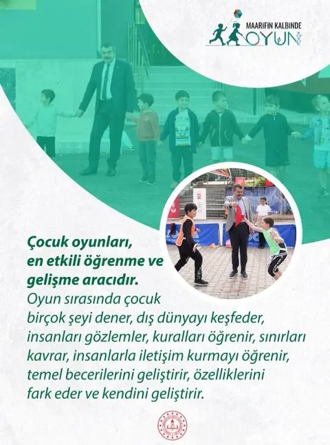 Millî Eğitim Bakanı Yusuf Tekin: 'Çocuk Oyunları Öğrenme ve Gelişmenin Anahtarıdır'