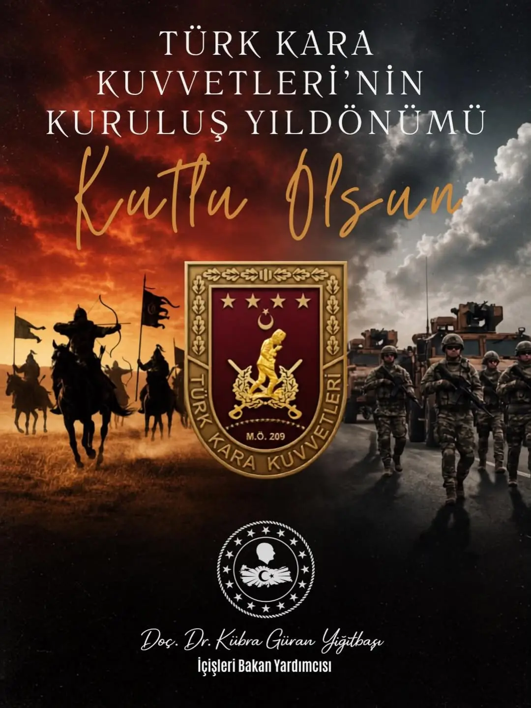 Türk Kara Kuvvetleri'nin Kuruluş Yıl Dönümü Kutlandı