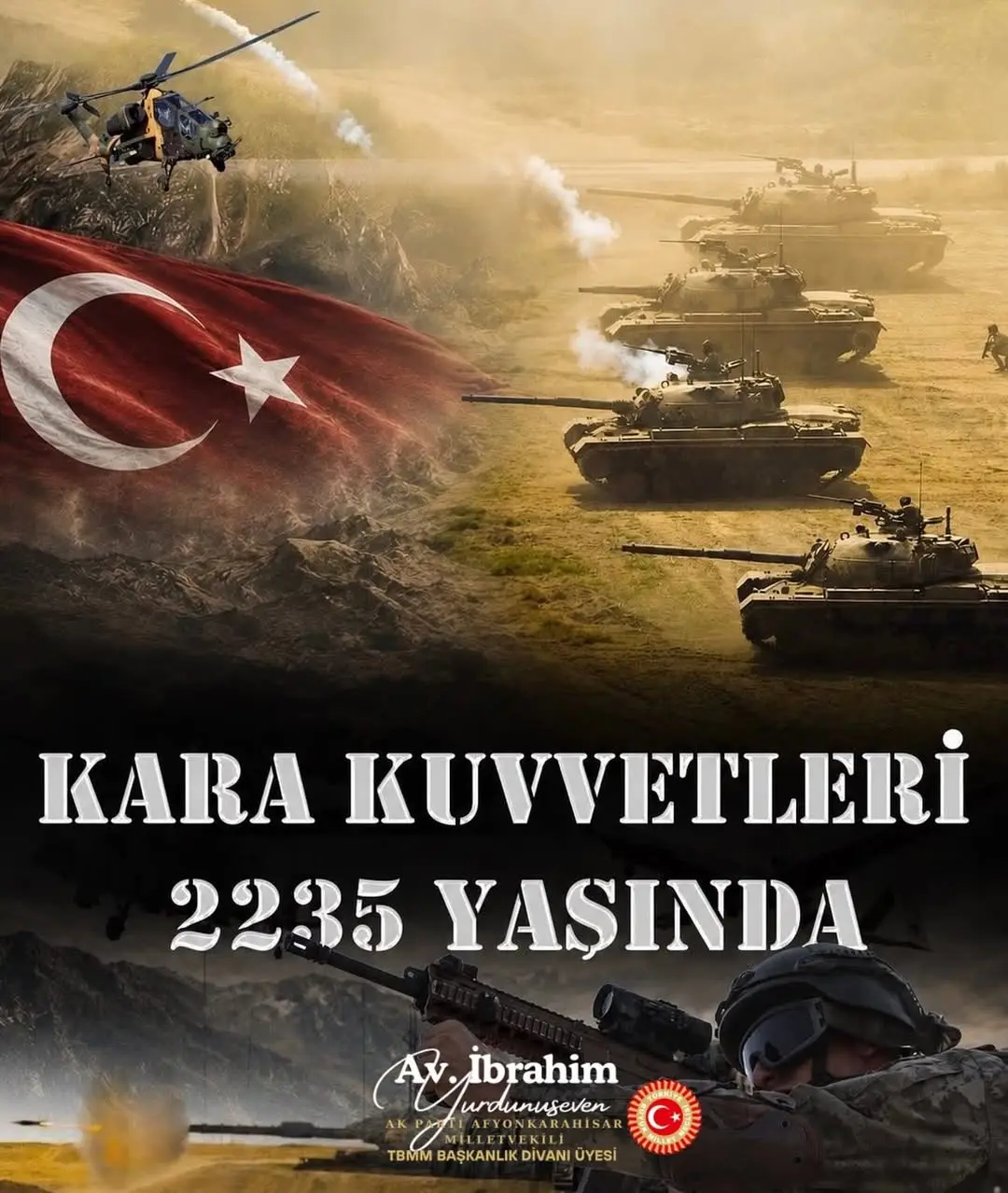 Türk Kara Kuvvetlerinin 2235. Kuruluş Yıl Dönümü Kutlandı