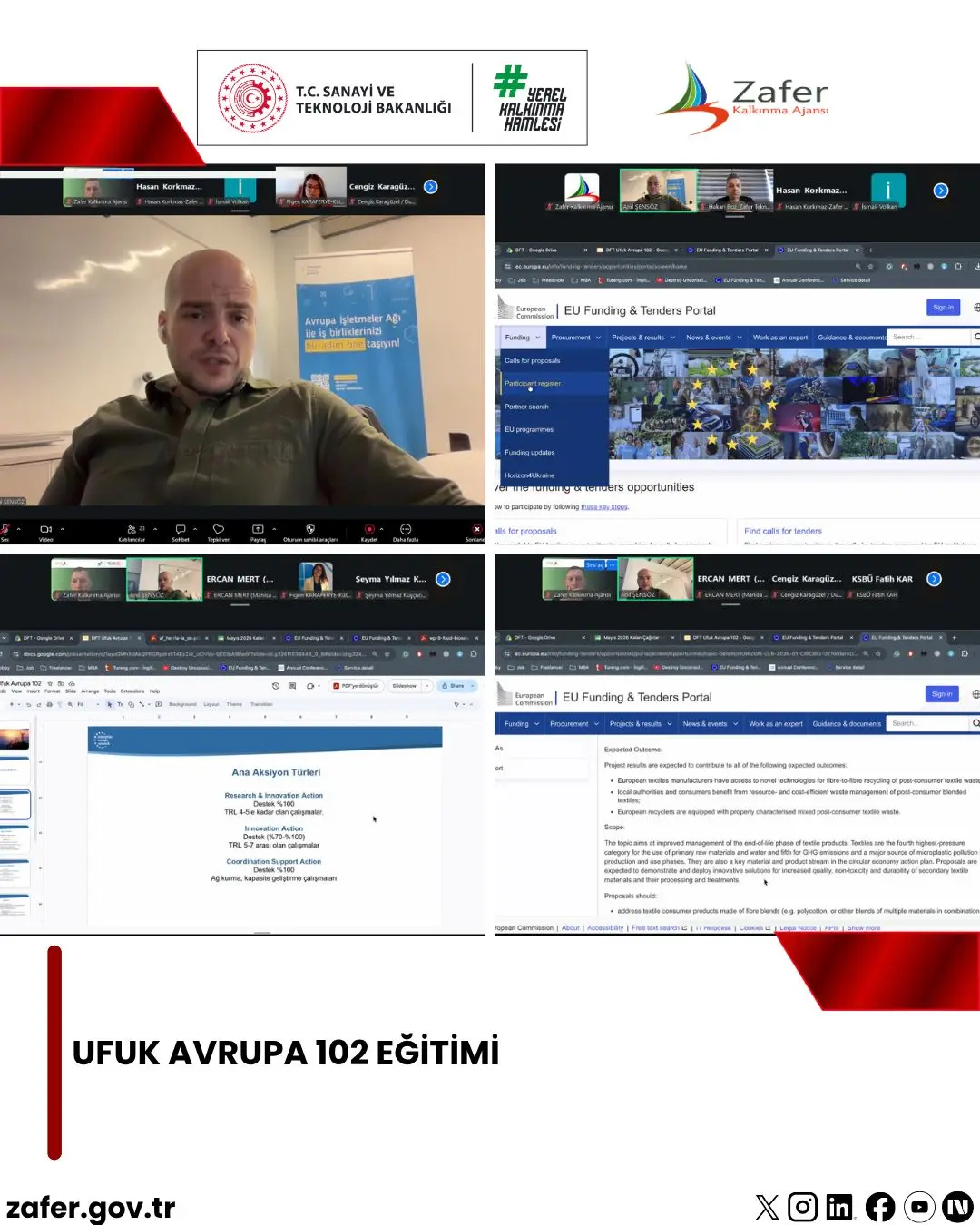 Ufuk Avrupa 102 Eğitimi Gerçekleştirildi - Zafer Kalkınma Ajansı ve Ege Üniversitesi İş Birliğiyle