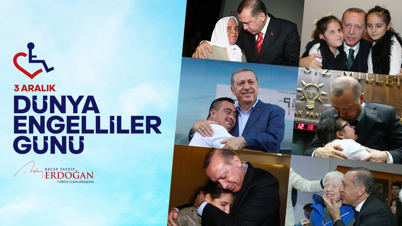 T.C. Cumhurbaşkanlığı 3 Aralık Dünya Engelliler Günü'nü Tebrik Etti