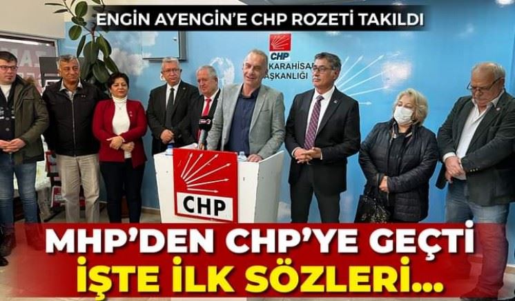 MHP’den istifa eden Engin Ayengin resmen CHP’li oldu