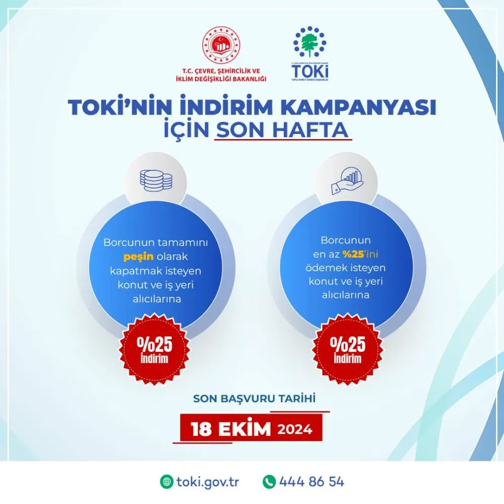 TOKİ İndirim Kampanyasında Geri Sayım Başladı